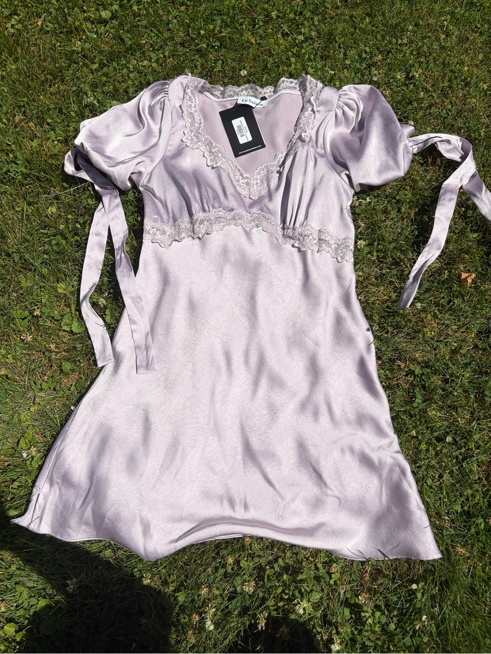 NWT dusty lavender En Saison mini dress